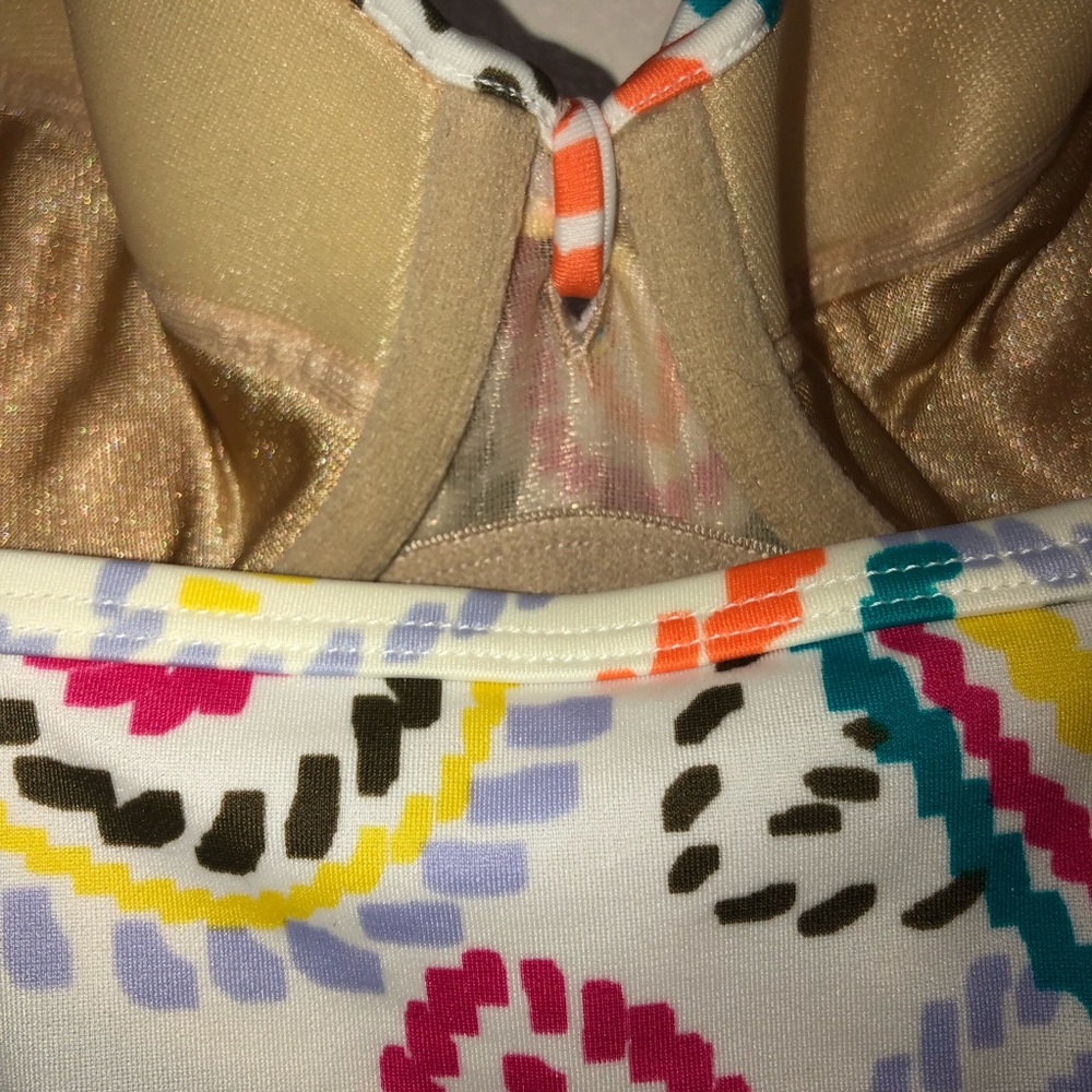 Victoria’s Secret multi color padded underwire cup tankini Size 36C - Picture 9 of 12